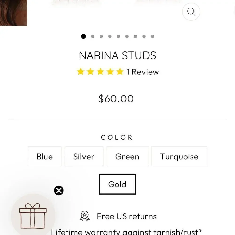 NIB Jewels by Sunaina Elegant Gold Teardrop Earrings